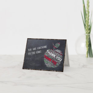 Remerciements Appréciation de l'enseignant Mot Cloud Carte de re