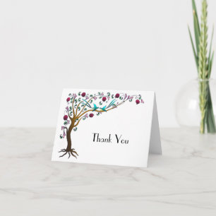 Remerciements arbre de vie - Carte de remerciement