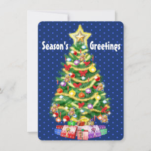 Remerciements Arbre et décorations faits sur commande de carte
