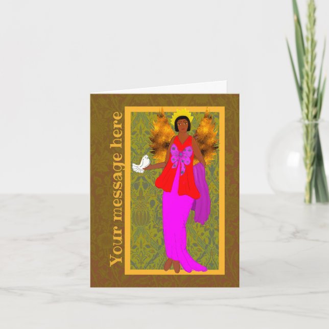 Remerciements Art Nouveau William Morris - Carte de Noël (Devant)