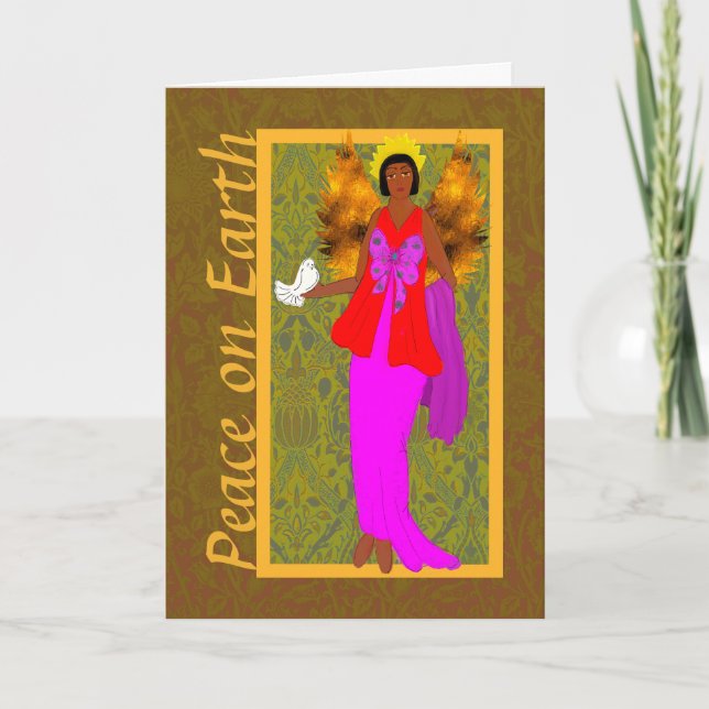 Remerciements Art Nouveau William Morris - Carte de Noël (Devant)