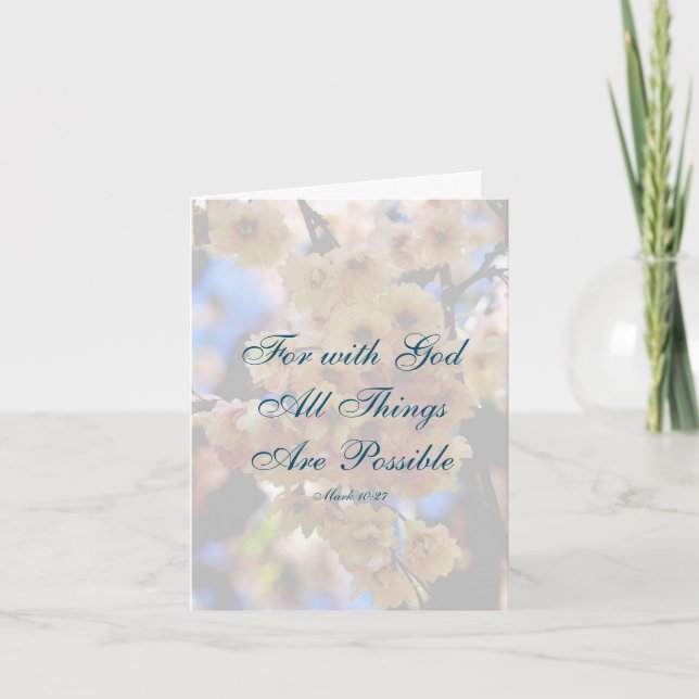 Remerciements Avec la carte de note de fleurs de citation inspir (Devant)