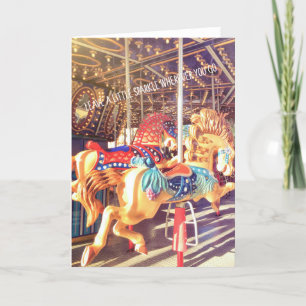 Remerciements AWAY NOUS ALLONS Carte de voeux