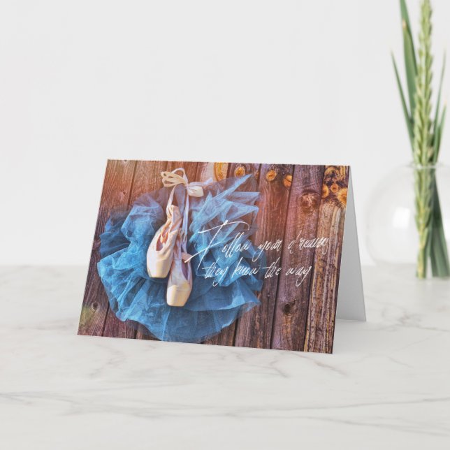 Remerciements BALLERINA DREAMS Carte de voeux (Devant)