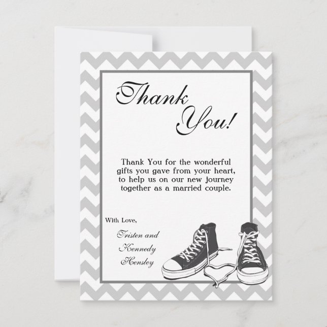 Remerciements baskets adolescents Chevron du carte de (Devant)