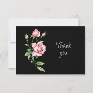 Remerciements Belle carte de remerciement de fleurs de jardin de