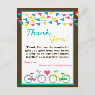 Remerciements bicyclette PLATE Carniv de vélo d'amants du carte