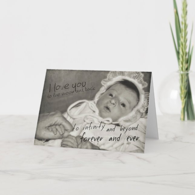 Remerciements BIENVENUE AU MONDE Carte de voeux (Devant)