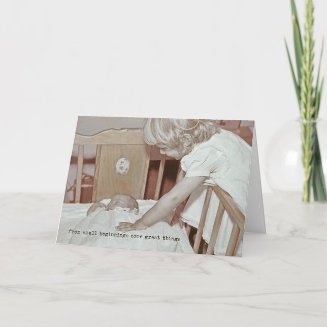 Remerciements BIENVENUE BÉBÉ Carte de voeux (Devant)