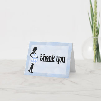 Remerciements Bleu mignon Mère à être Nouveau bébé Carte de reme