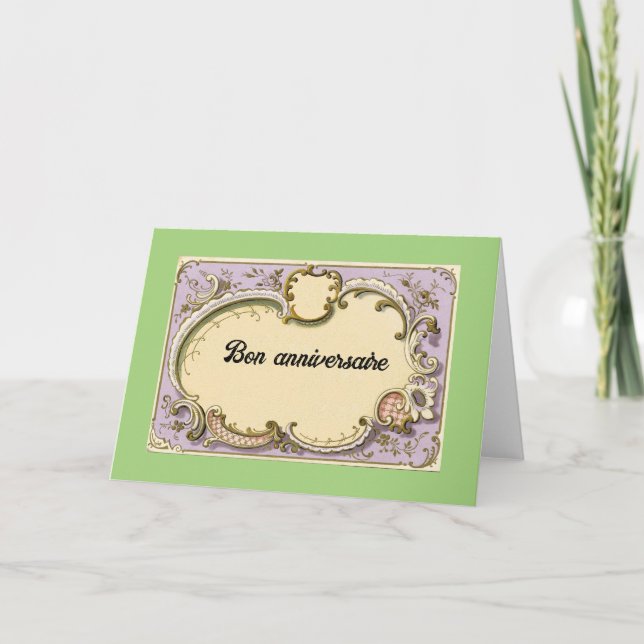 Remerciements Bon anniversaire (Joyeux anniversaire) Carte de vo (Devant)