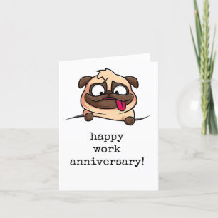 Remerciements Bonne carte d'anniversaire de travail, drôle