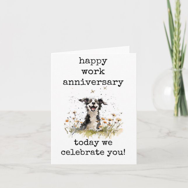 Remerciements Bonne carte d'anniversaire de travail, drôle (Devant)