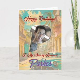 Remerciements Bonne carte de voeux d'anniversaire avec photo