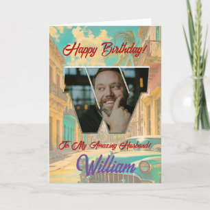 Remerciements Bonne carte de voeux d'anniversaire avec photo