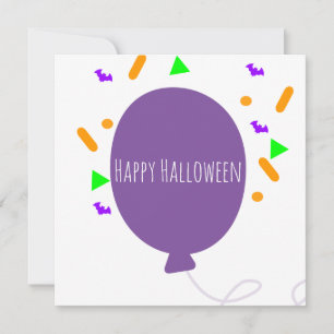 Remerciements Bonne carte de voeux Halloween   Épingles de ballo