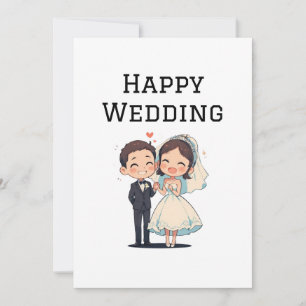 Remerciements Bonne carte de voeux Mariage