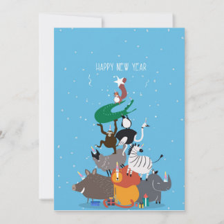 Remerciements Bonne nouvelle année carte de voeux