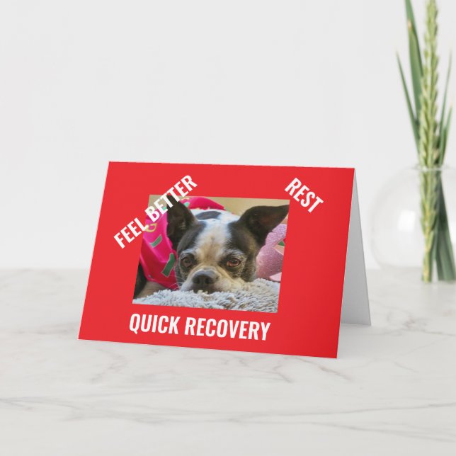 Remerciements BOSTON TERRIER obtenir carte de puits (Devant)