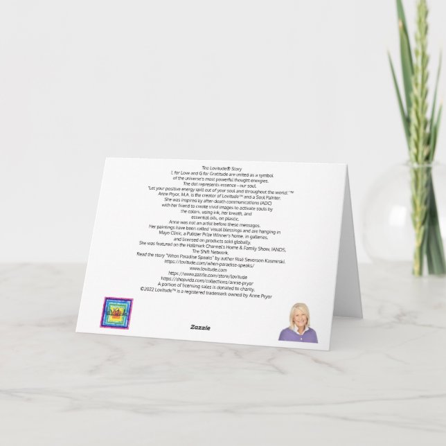 Remerciements Boules de Mug de carte de note vierge de l'amour (Dos)