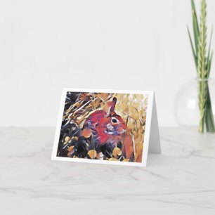 Remerciements Bunny - Carte de voeux