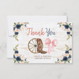 Remerciements Campagne Boots or Bows Genre Reveve Carte de remer