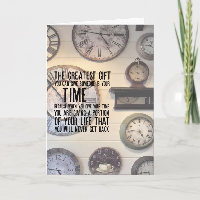 Remerciements CAPE CLOCKS Carte de voeux (Devant)
