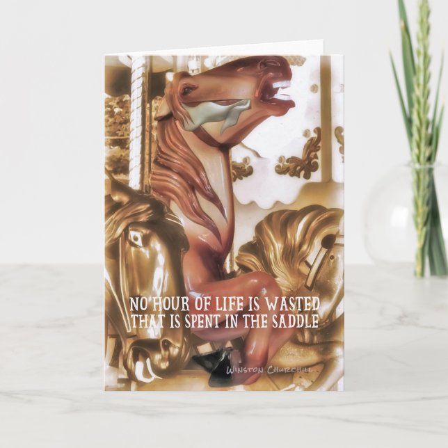 Remerciements CAROUSEL COULEUR Carte de voeux (Devant)