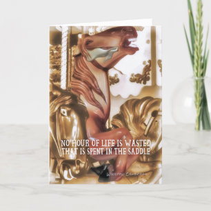 Remerciements CAROUSEL COULEUR Carte de voeux