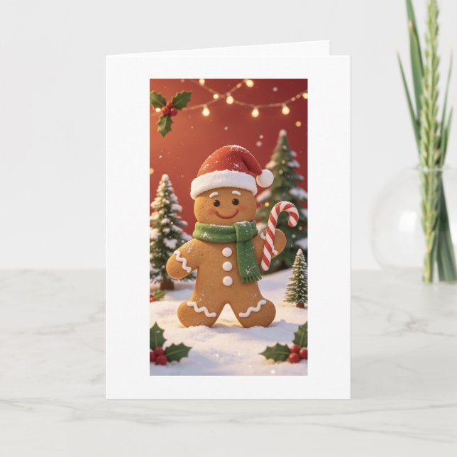 Remerciements carte à thème de Noël (Devant)