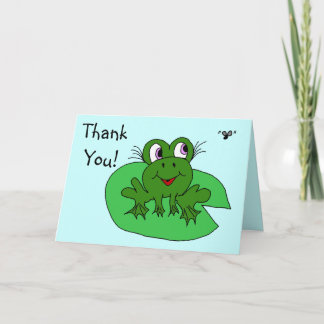Remerciements Carte affamée de gallon de grenouille