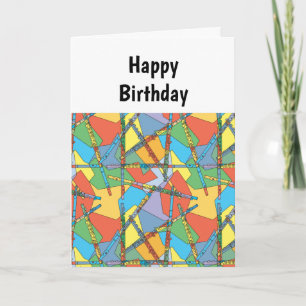 Remerciements Carte Anniversaire des flutes de chevauchement