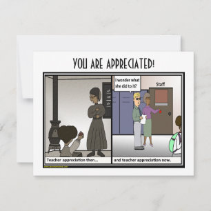 Remerciements Carte Appréciation de l'enseignant
