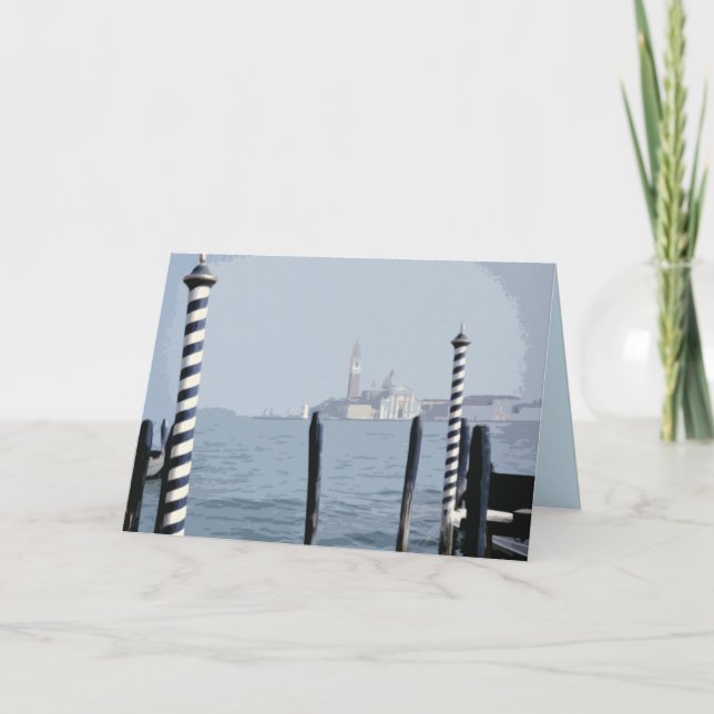 Remerciements Carte blanche de la scène du canal de Venise (Devant)