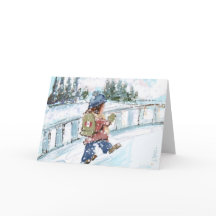 Carte canadienne de vacances d'hiver