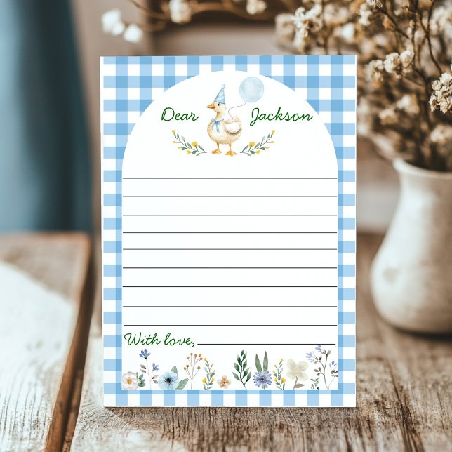 Remerciements Carte Capsule d'Anniversaire de l'Oie Silly (Créateur téléchargé)