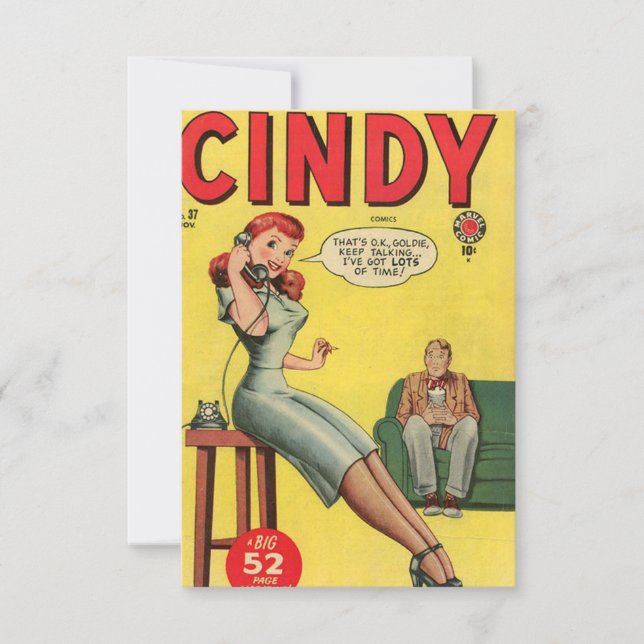 Remerciements Carte "Cindy" de notes de livre (Devant)