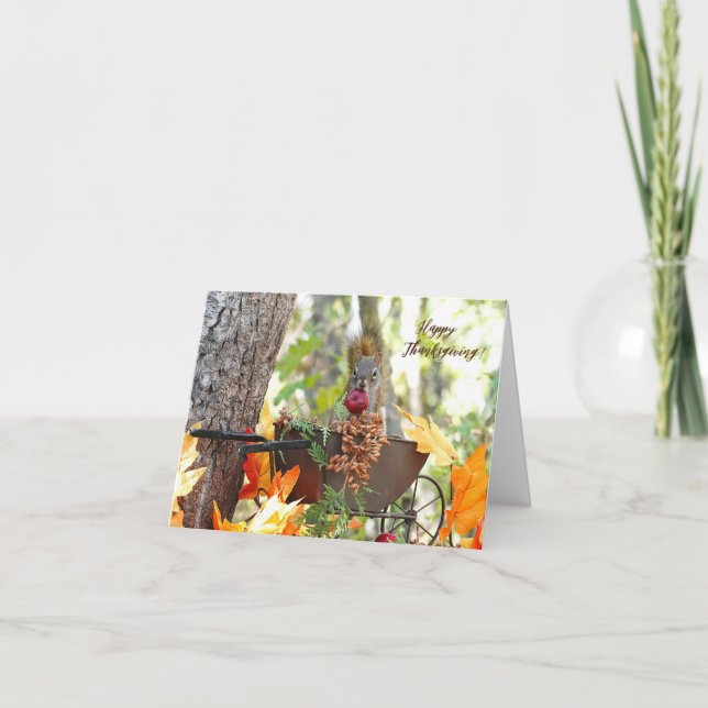 Remerciements Carte d'action de grâce M. Bickles L'écureuil 5 x  (Devant)