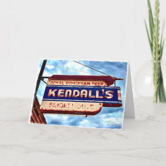 Remerciements Carte d'affichage Vintage de la bière pliée