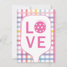 Carte d'amour de Pickleball | Je pense que je t'ai