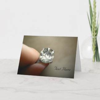 Remerciements Carte d'anneau de diamant Marry Me