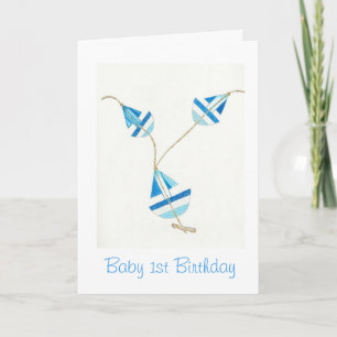 Remerciements Carte d'anniversaire 1 an de bébé