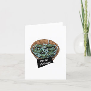 Remerciements Carte d'anniversaire de crabes à vapeur