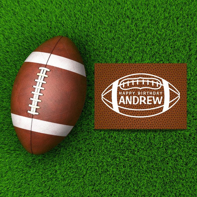 Remerciements Carte d'anniversaire de football (Créateur téléchargé)