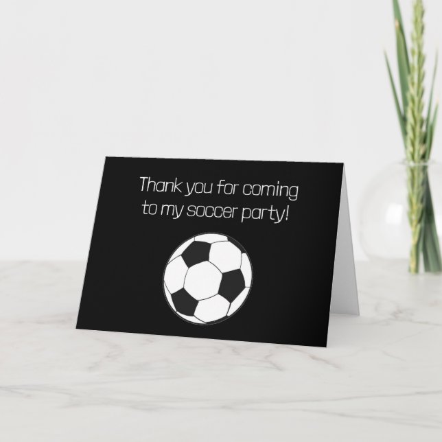 Remerciements Carte d'anniversaire de football pour garçons de 1 (Devant)