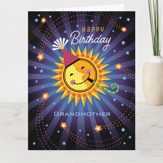 Remerciements Carte d'anniversaire de grand-mère (Devant)