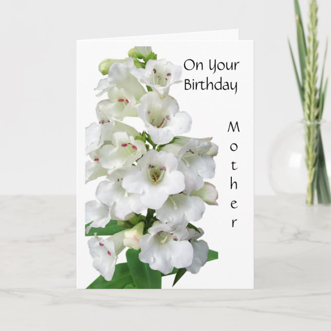 Remerciements Carte d'anniversaire de la mère pliée (Devant)