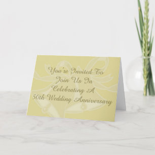 Remerciements Carte d'anniversaire de mariage de 50 ans