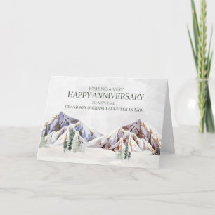Remerciements Carte d'anniversaire de mariage pour petit-fils et