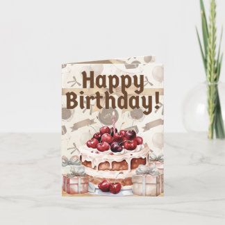 Remerciements Carte d'anniversaire de rêve de la Forêt-Noire pli